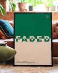 Faded | Modernes Farbflächen-Poster