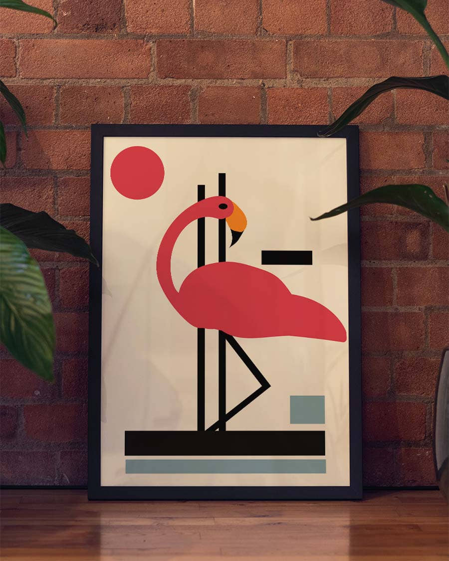Flamingo | Handmade Poster
