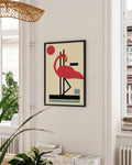 Flamingo | Handmade Poster