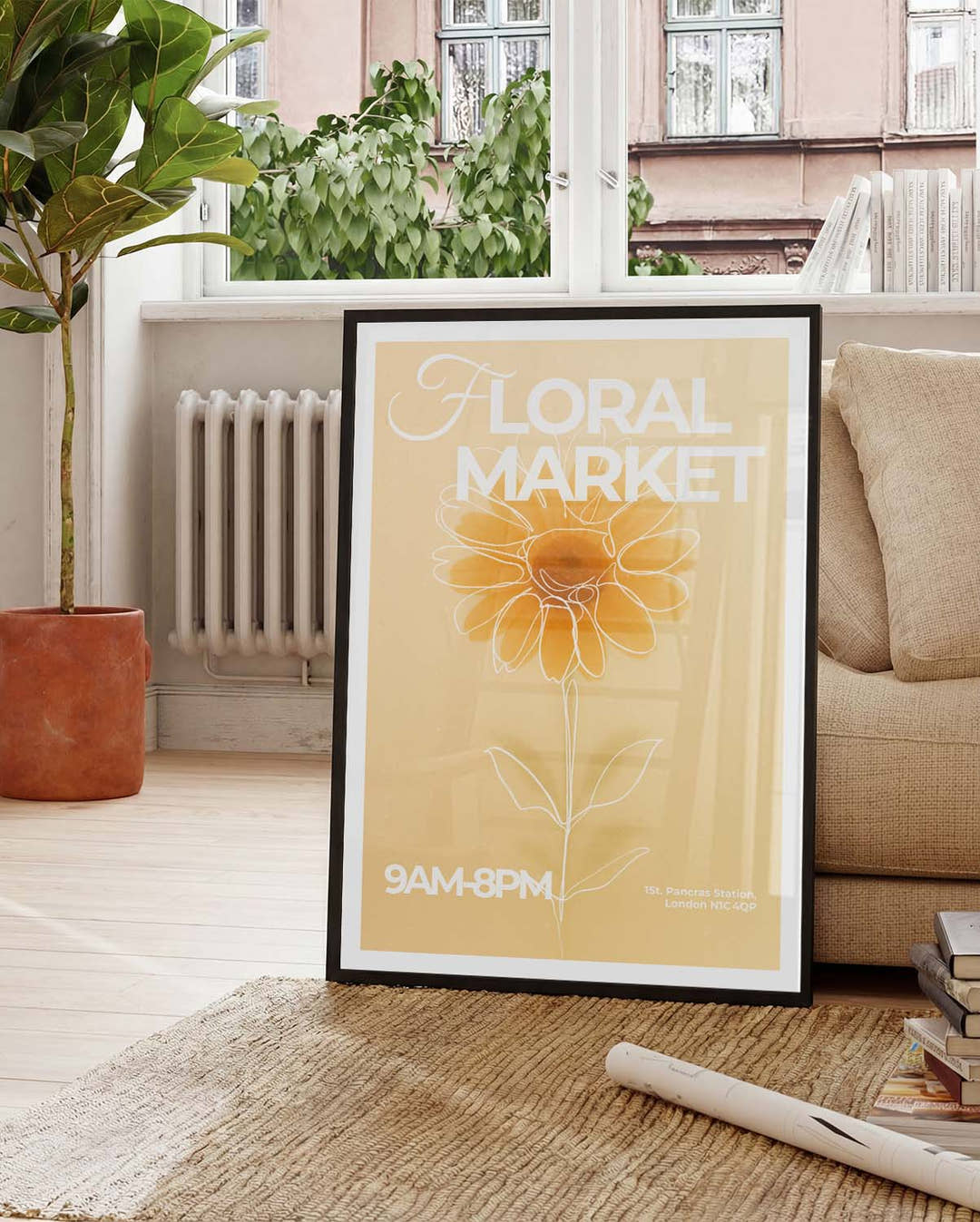 Floral Market | Helles Blumen-Poster