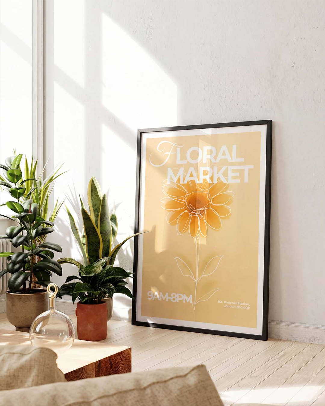 Floral Market | Helles Blumen-Poster