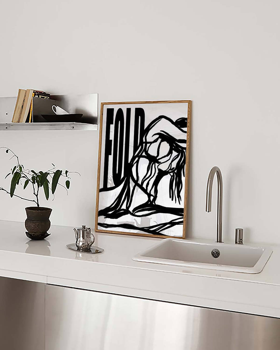 Fold | Modernes Figuren-Poster