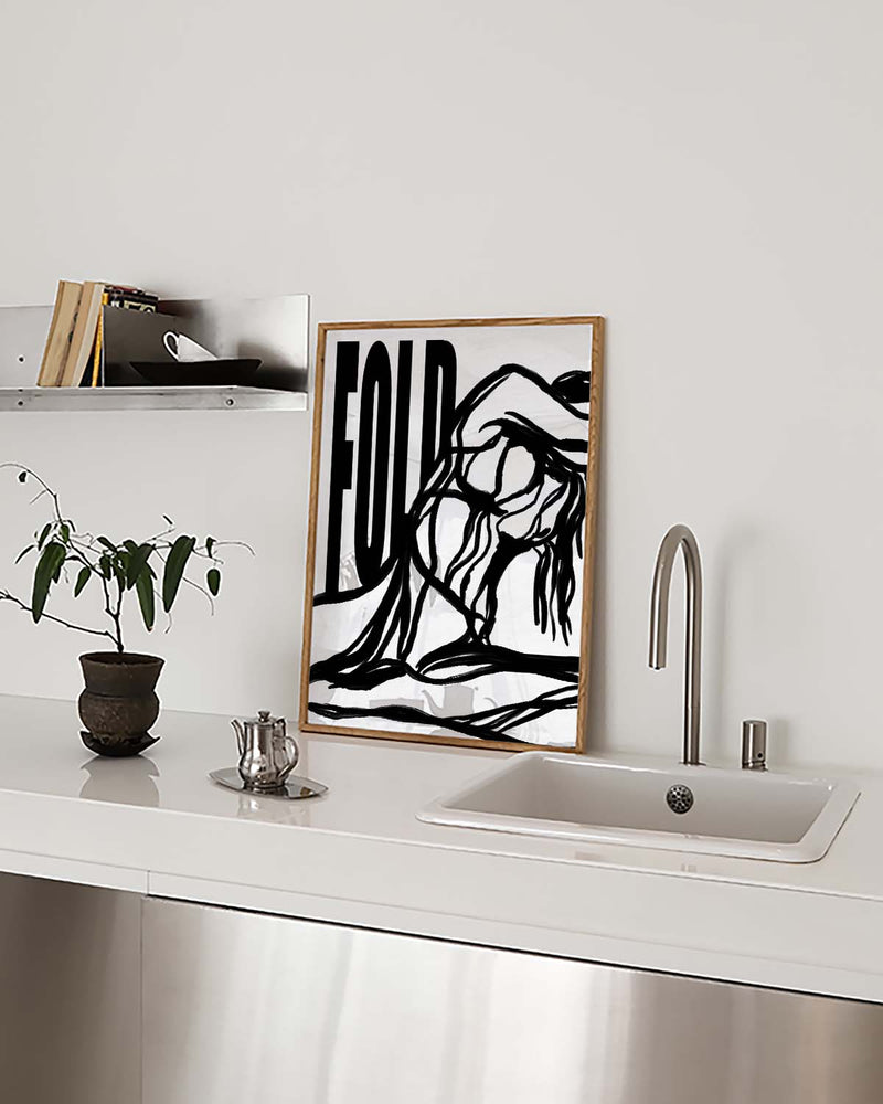 Fold | Modernes Figuren-Poster