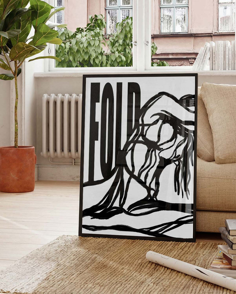 Fold | Modernes Figuren-Poster