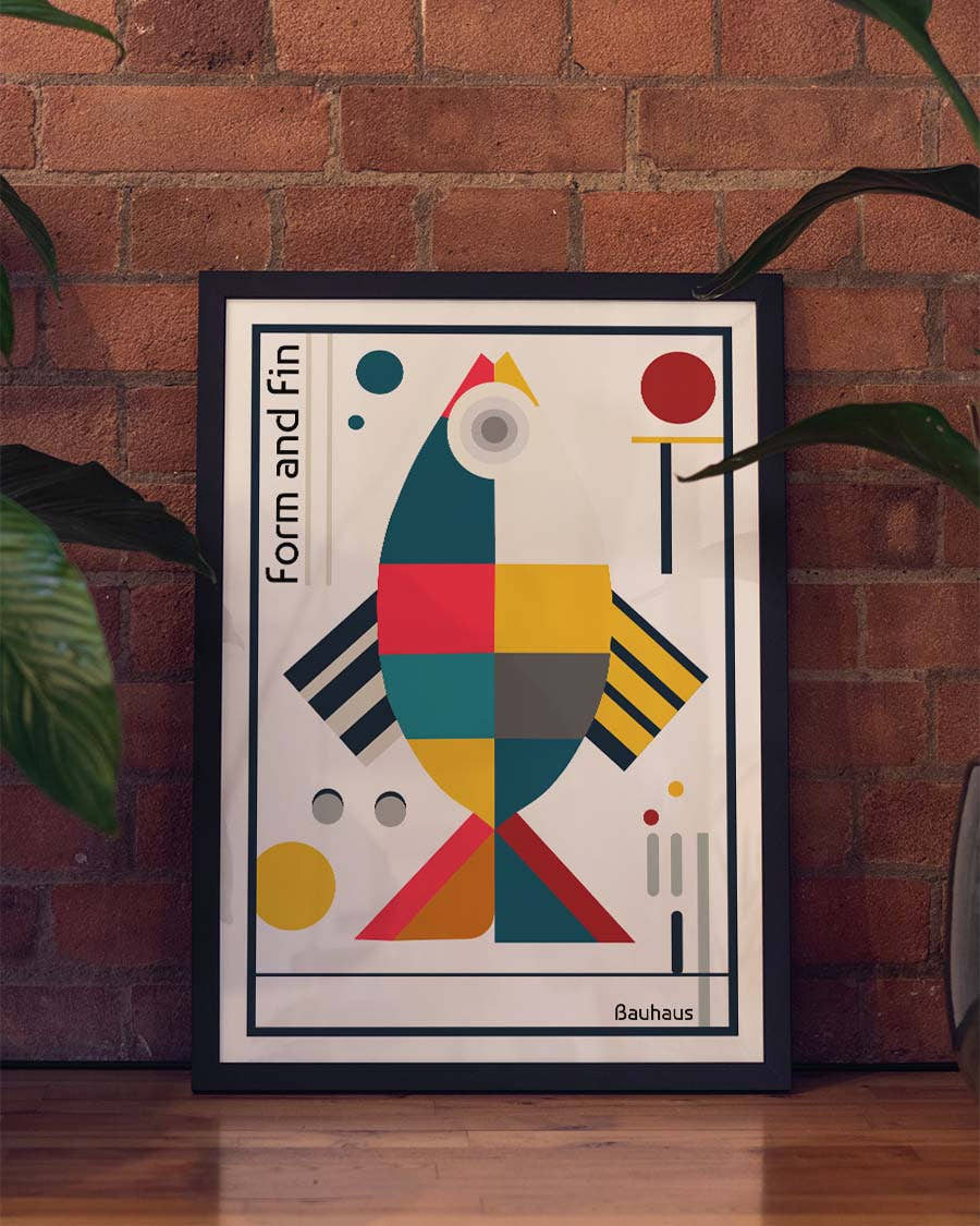 Form and Fin | Bauhaus Poster