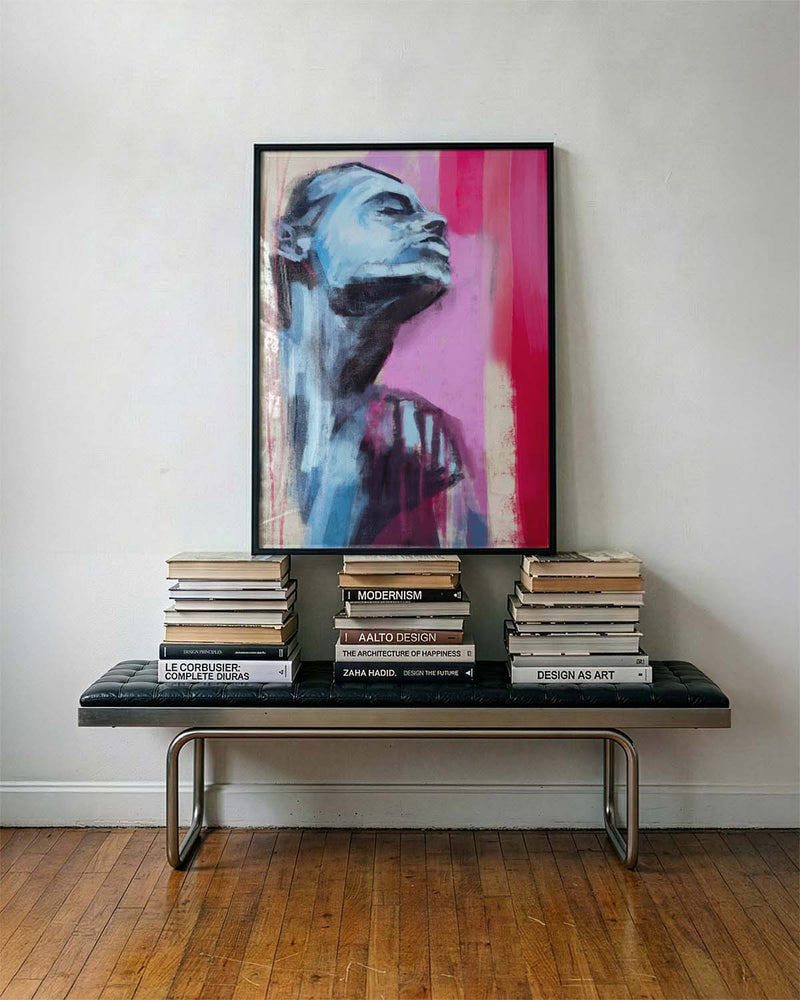 Frozen Heart | Modernes Portrait-Poster