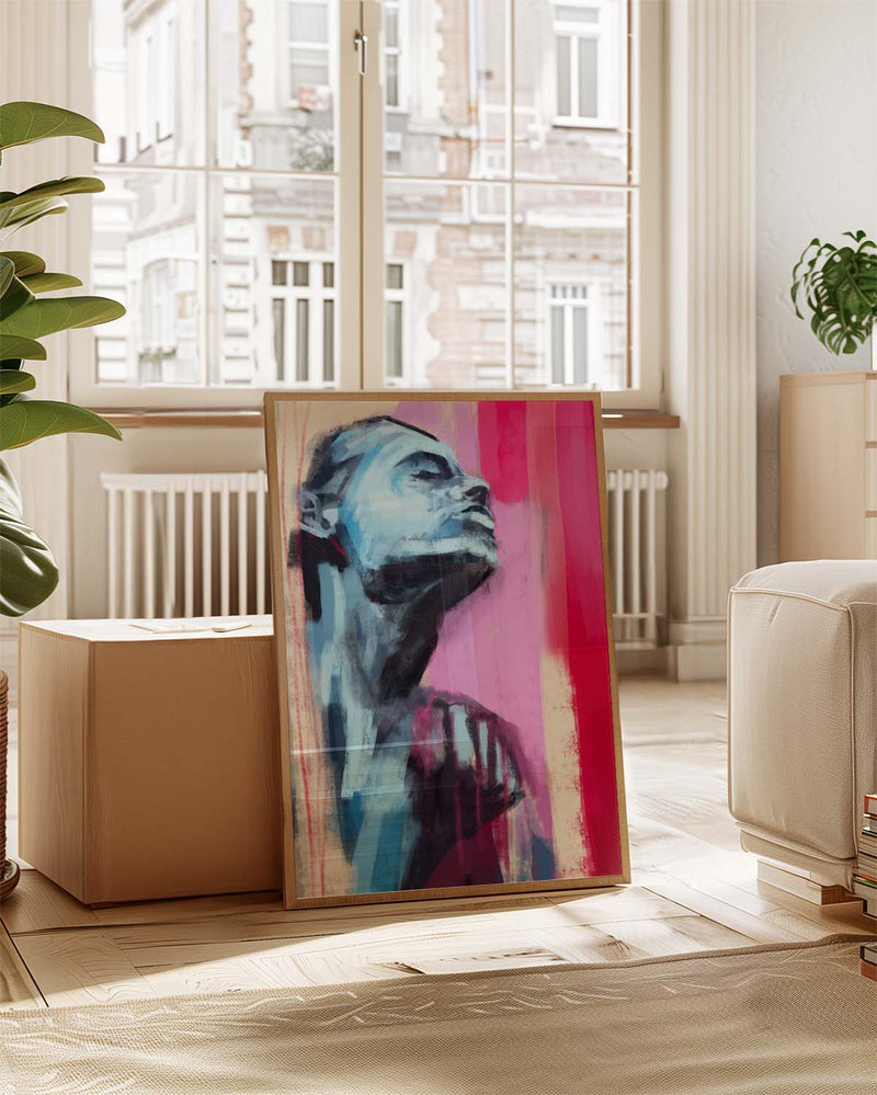 Frozen Heart | Modernes Portrait-Poster