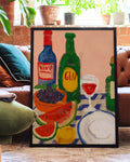 Fruity Dinner | Farbenfrohes Stillleben-Poster