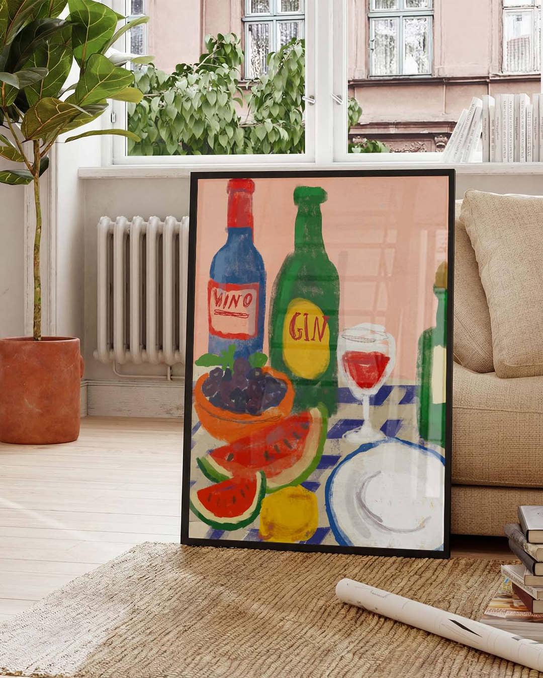 Fruity Dinner | Farbenfrohes Stillleben-Poster