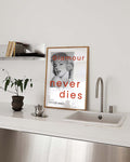 Glamour Never Dies | Vintage-inspiriertes Portrait-Poster