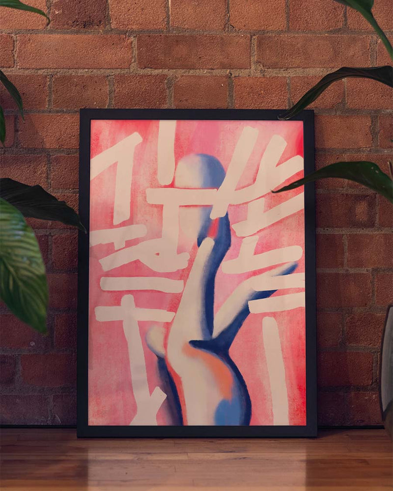 I don’t know | Abstraktes Figuren-Poster