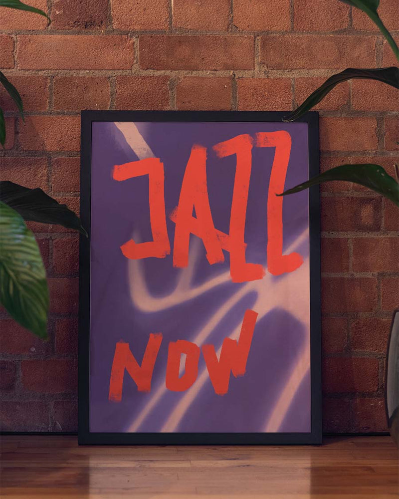 Jazz Now | Modernes Typografie-Poster