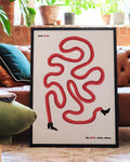 Just Walk | Modernes Typografie-Poster