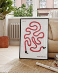Just Walk | Modernes Typografie-Poster