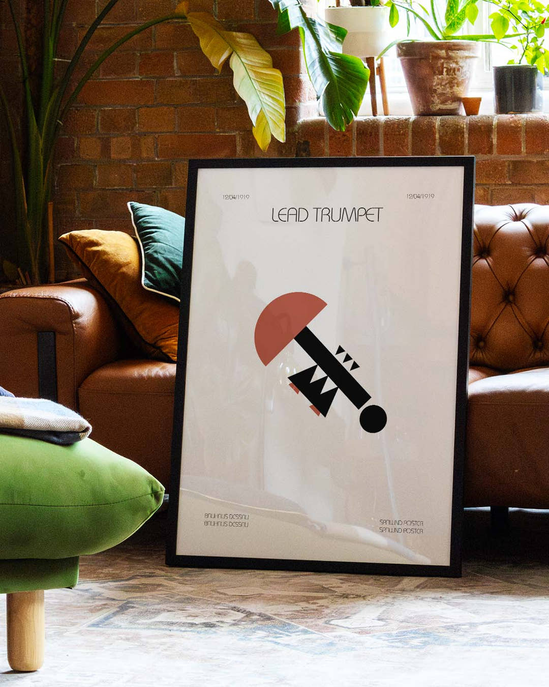 Trompete Bauhaus Instrument – Dekorationsposter