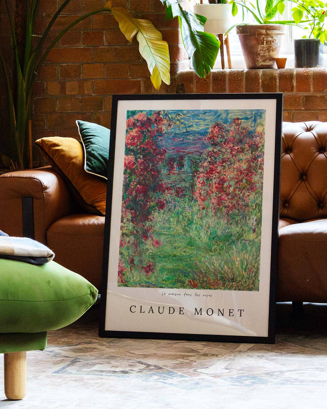 La maison dans les roses – Claude Monet | Kunstposter