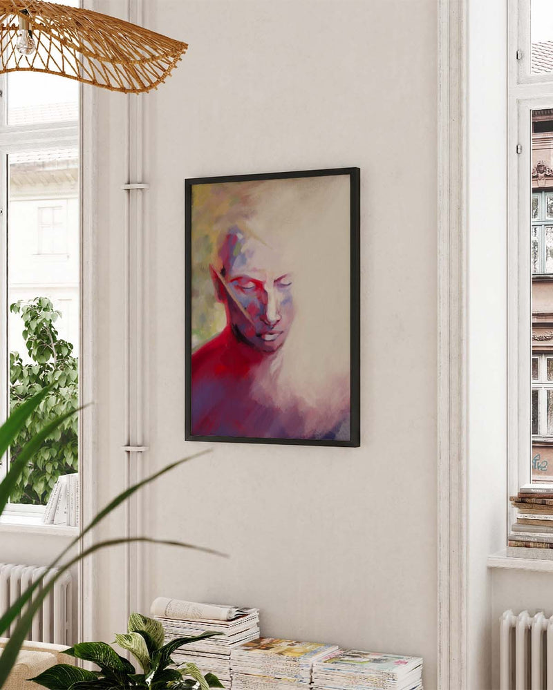 Licht und Schatten | Modernes Portrait-Poster