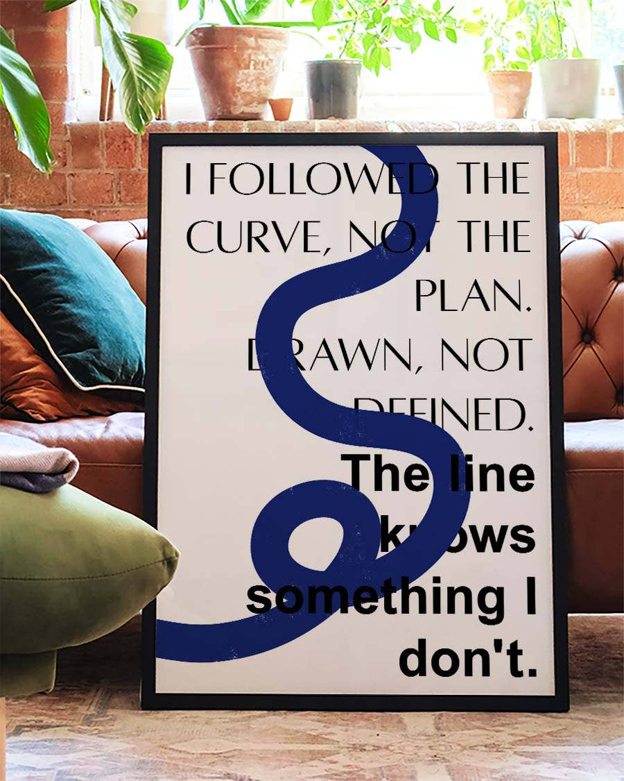 Line | Modernes Typografie-Poster