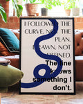 Line | Modernes Typografie-Poster