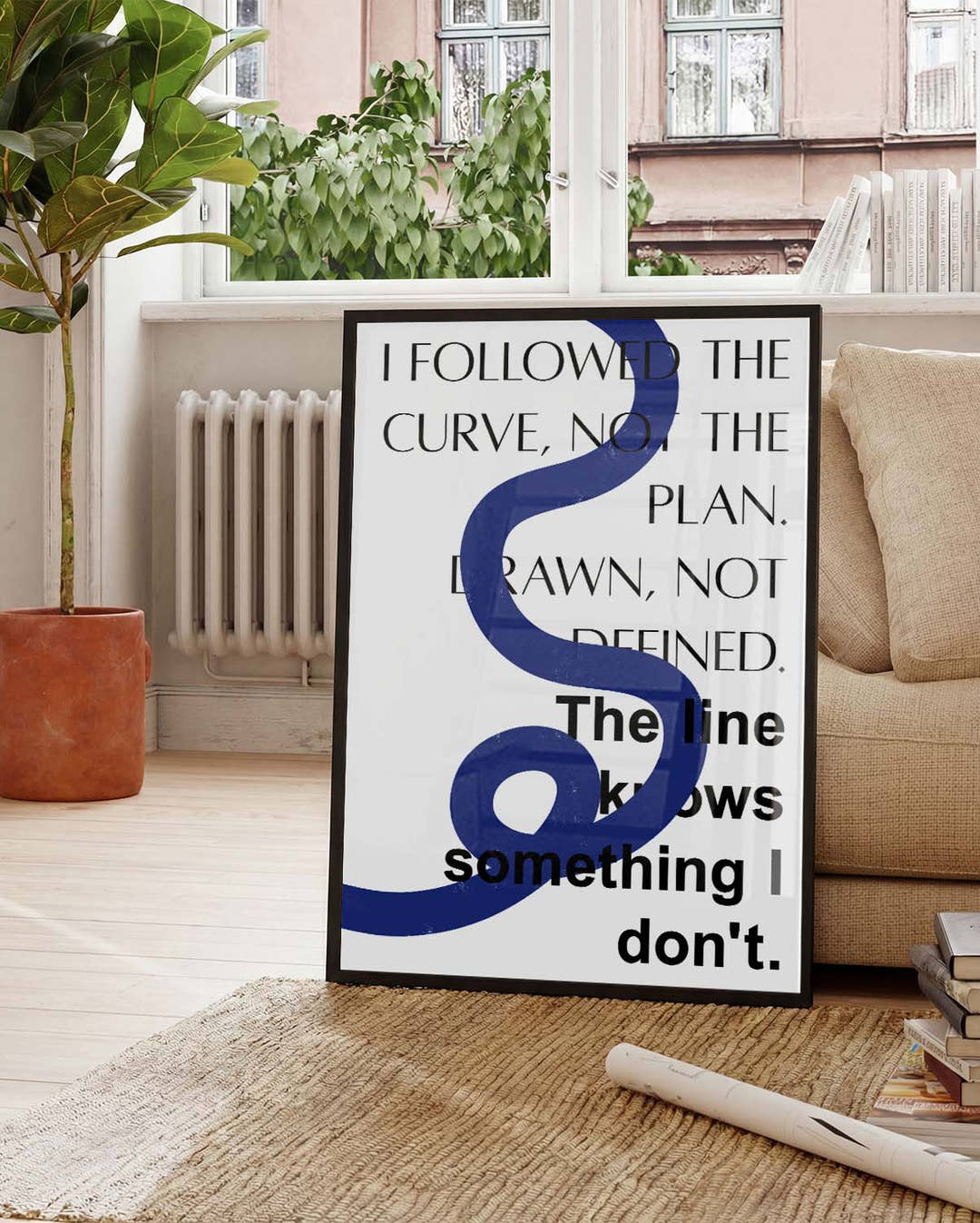 Line | Modernes Typografie-Poster
