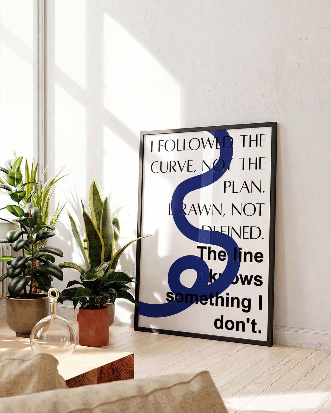 Line | Modernes Typografie-Poster