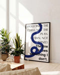 Line | Modernes Typografie-Poster