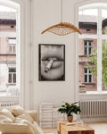Schwarzweiß Poster Lippen & Zigarette – Fotografie