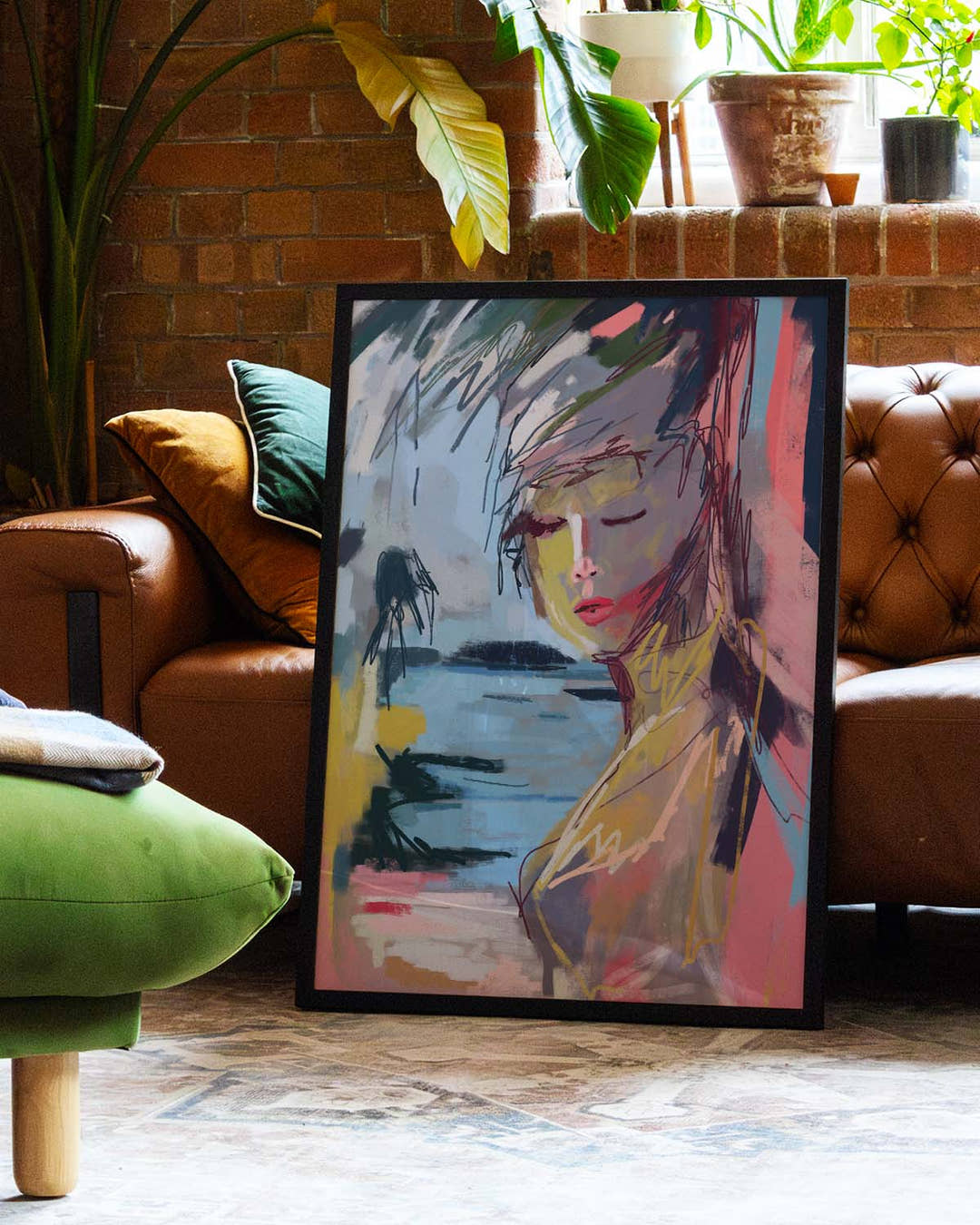 Low Tide, High Eyes | Expressionistisches Kunstposter