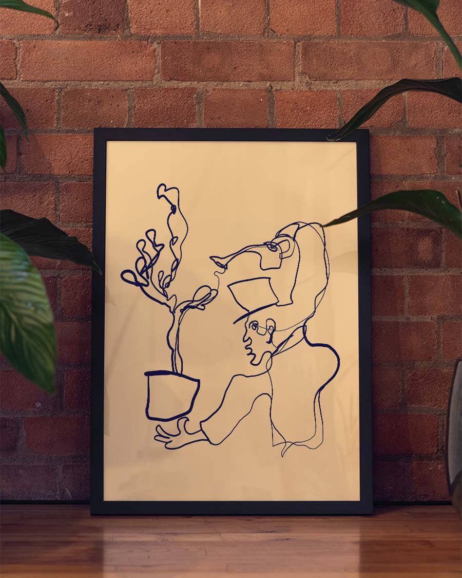 Magic Planto | Line Art Poster