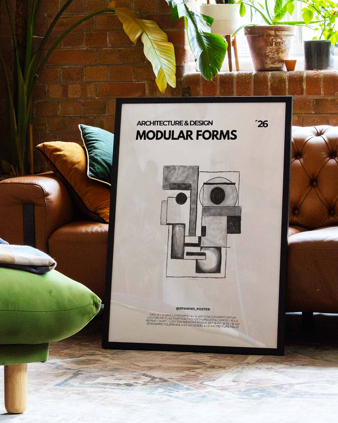 Architektur Formen Dekorationsposter – Modular Forms
