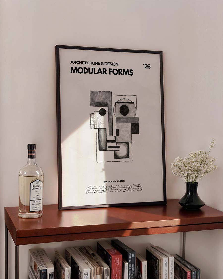 Architektur Formen Dekorationsposter – Modular Forms