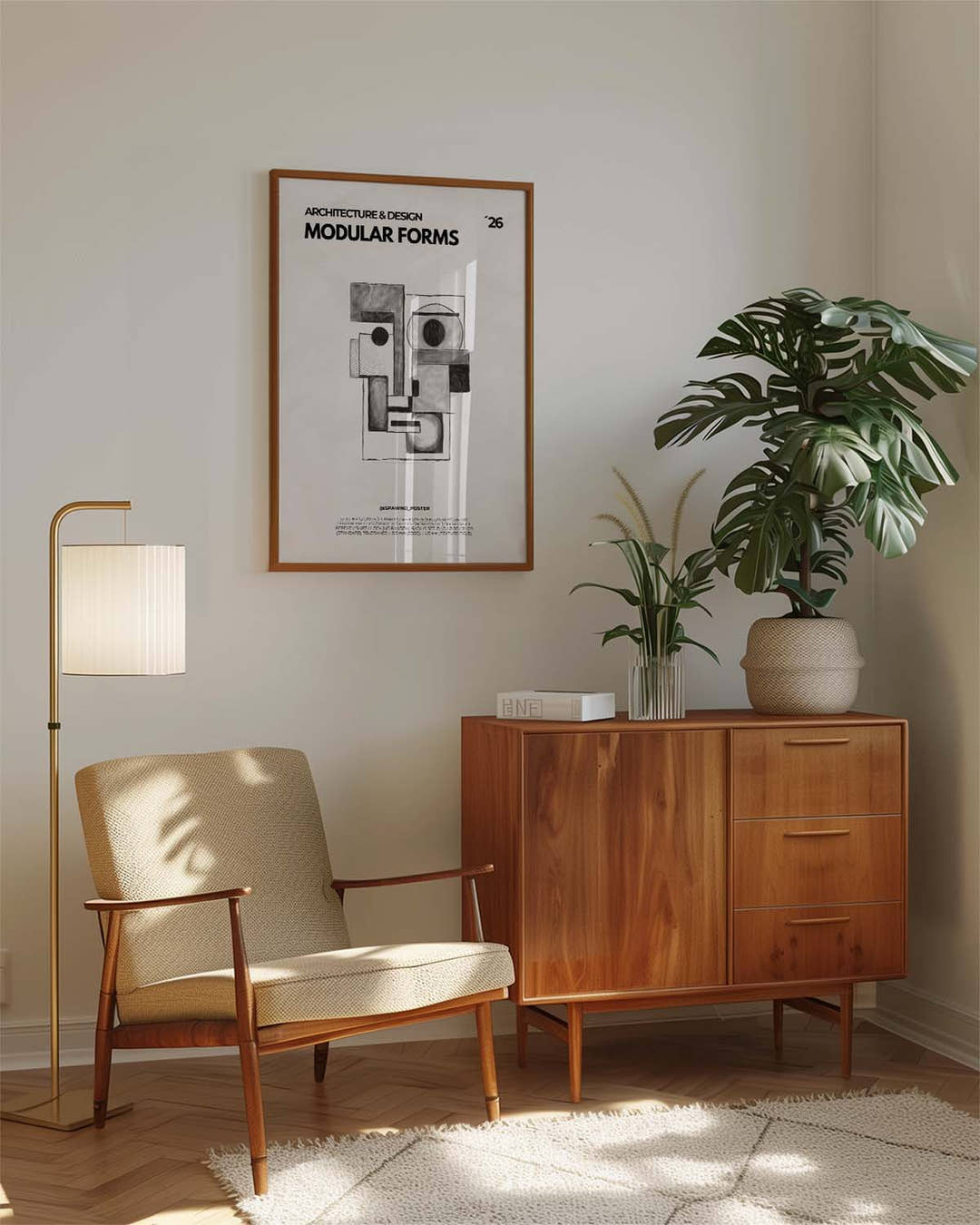 Architektur Formen Dekorationsposter – Modular Forms