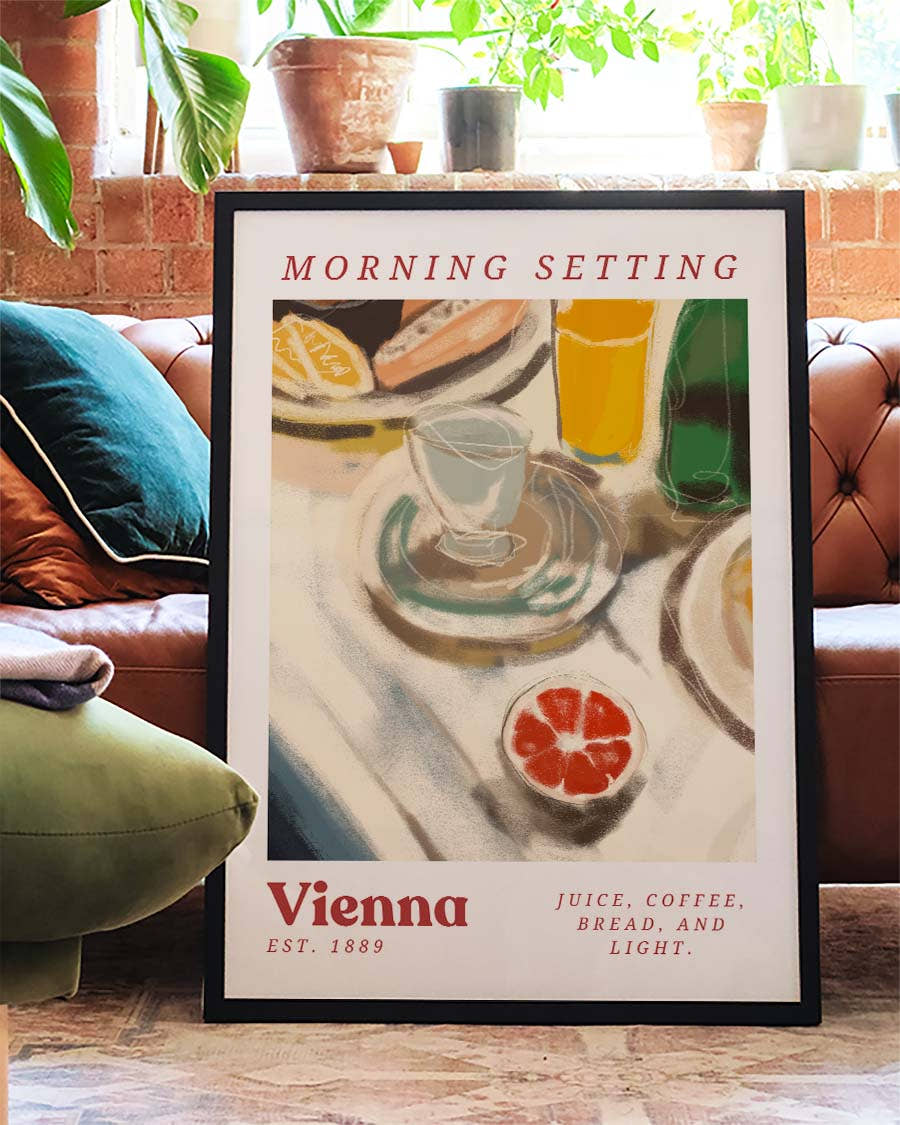 Morning Setting | Warmes Frühstücks-Poster