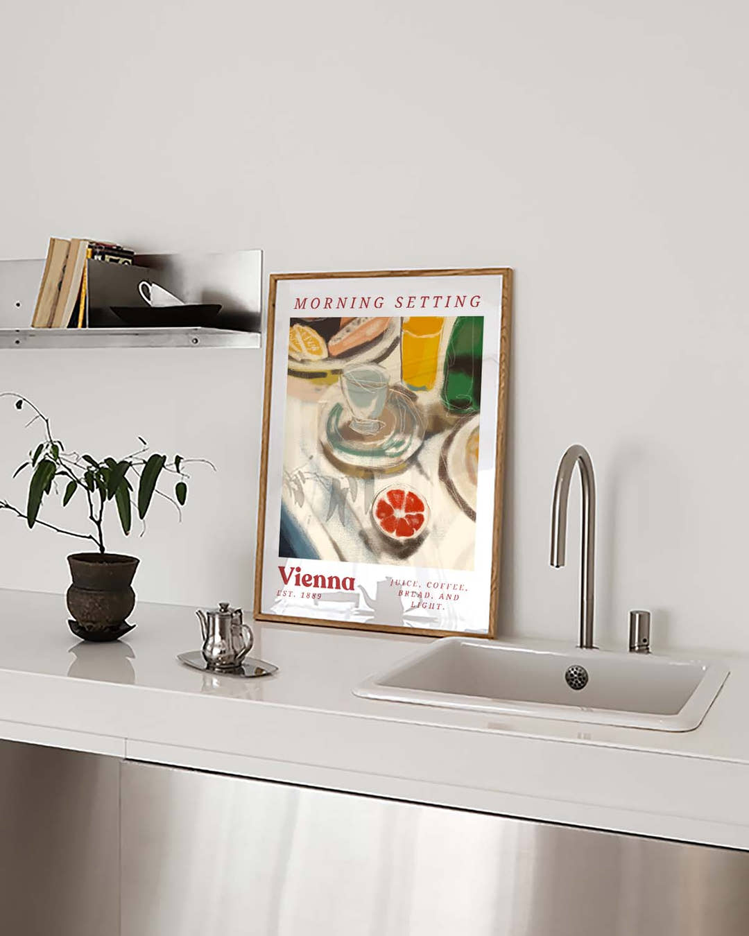 Morning Setting | Warmes Frühstücks-Poster