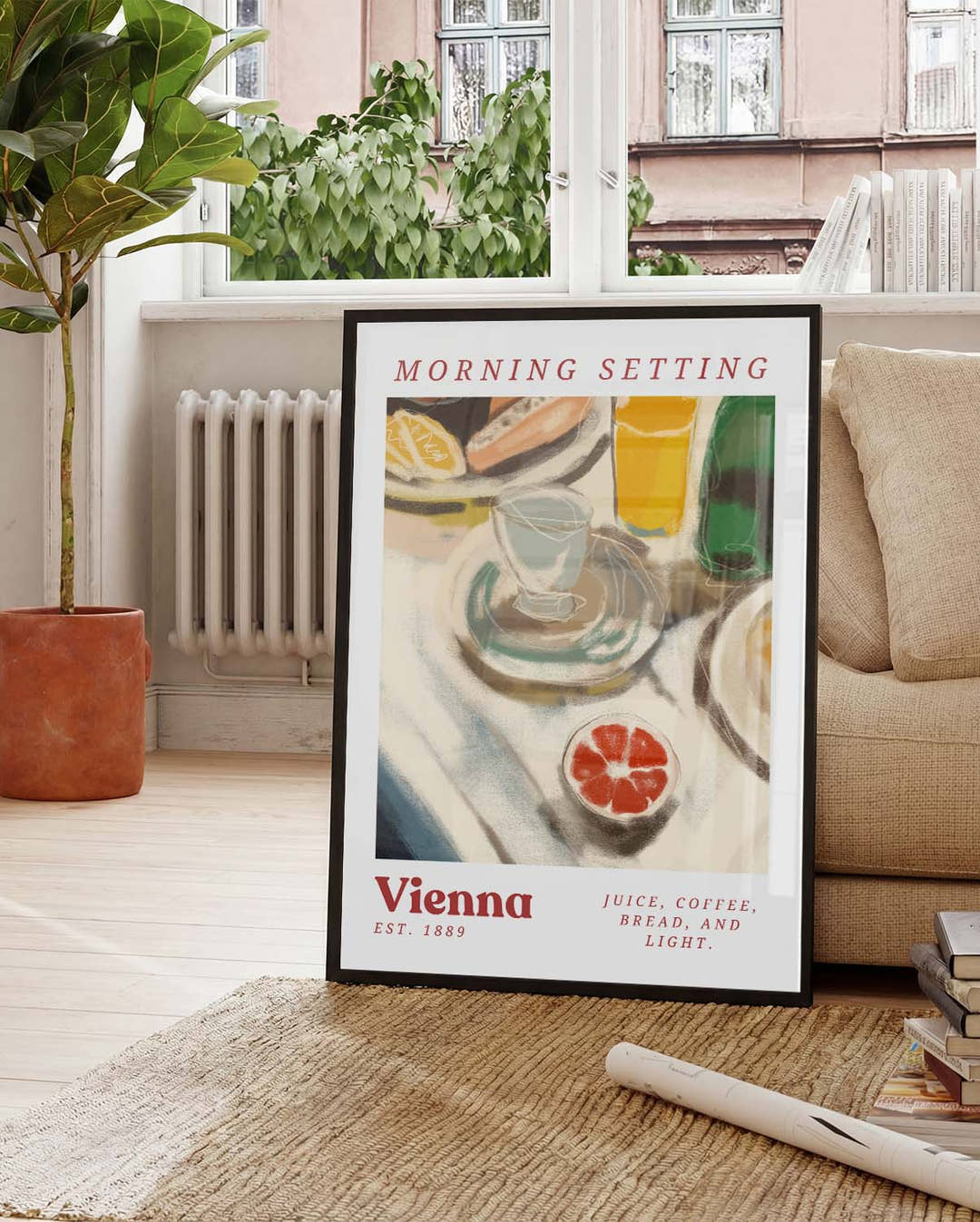 Morning Setting | Warmes Frühstücks-Poster