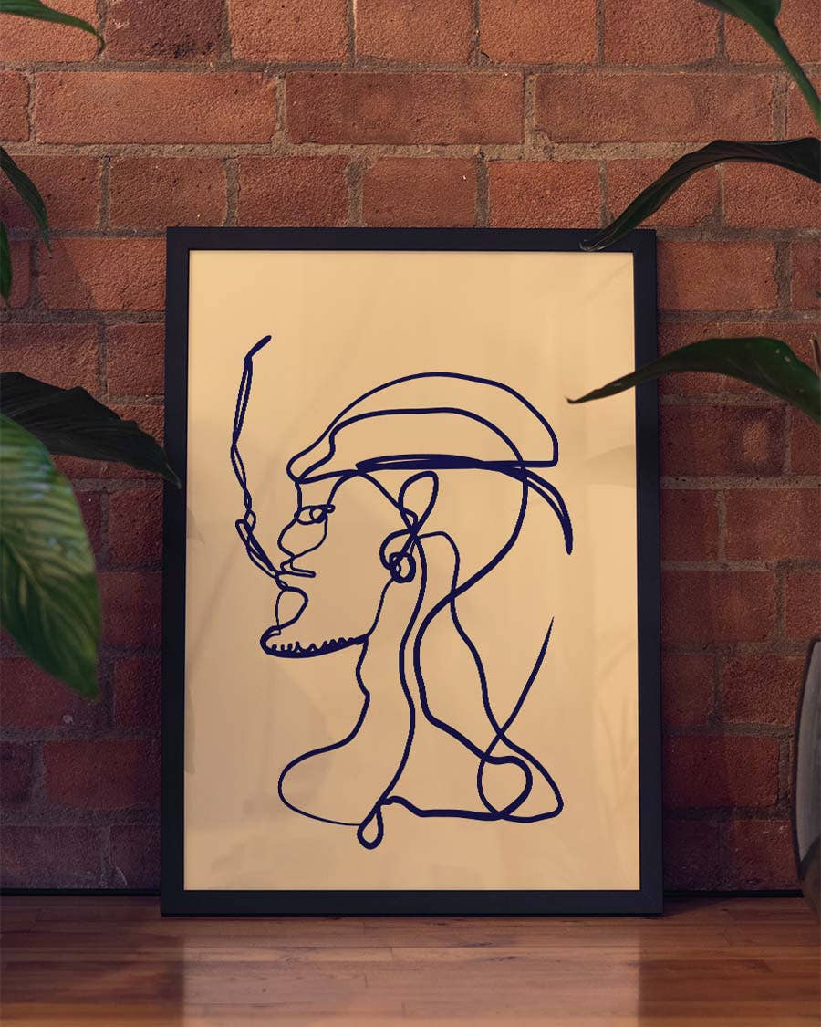 Mucho Gusto | Line Art Poster