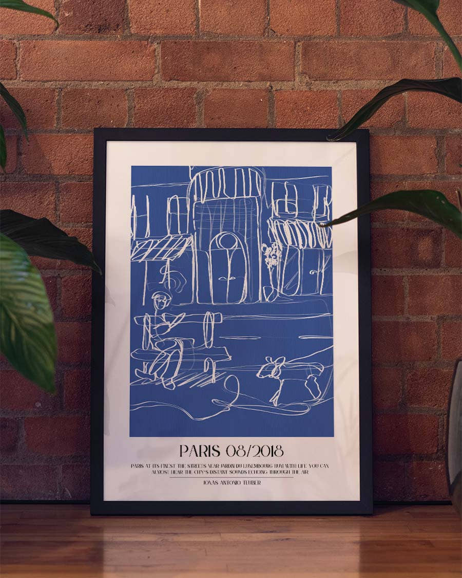 Paris | Line Art Poster