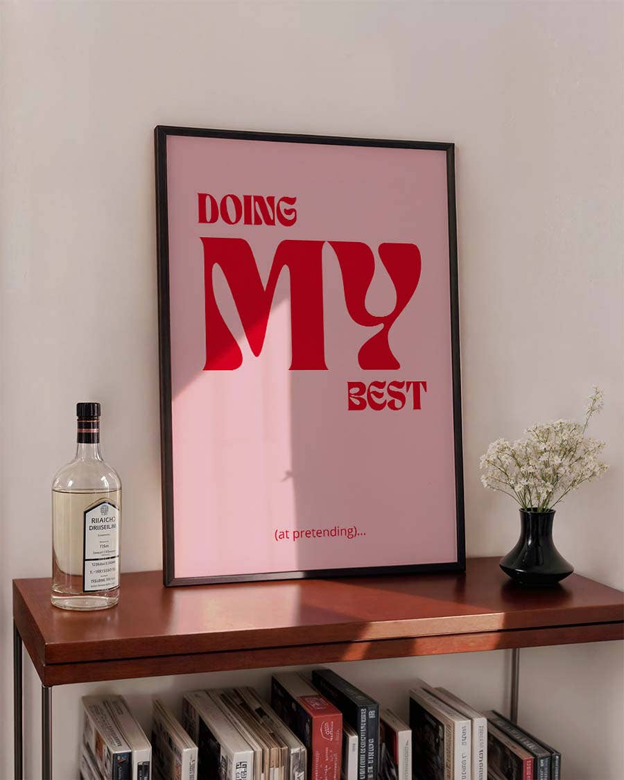 Pretending | Typografie Poster