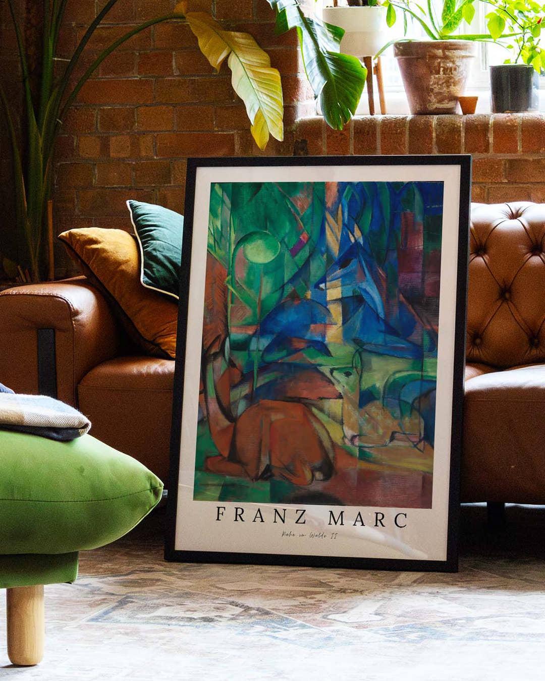 Rehe im Walde II – Franz Marc | Kunstposter