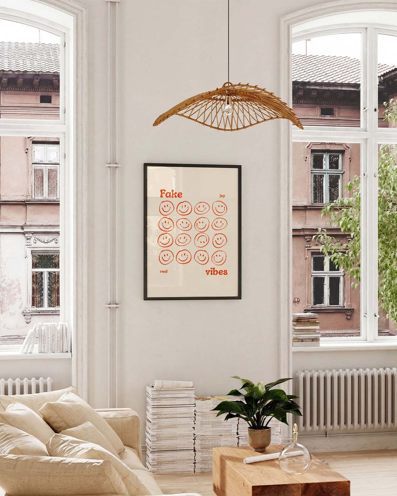 Smile | Handgezeichnetes Illustration Poster für fröhliche Raumgestaltung