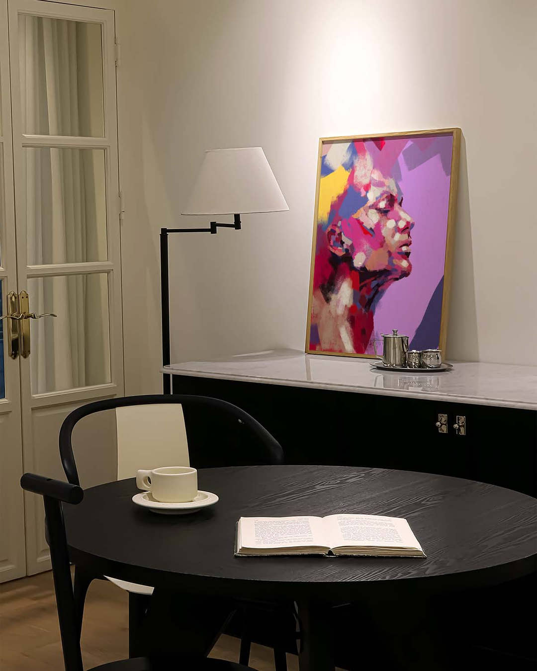 Sound of Silence | Modernes Portrait-Poster