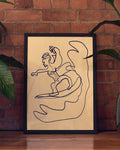 Surf | Line Art Poster