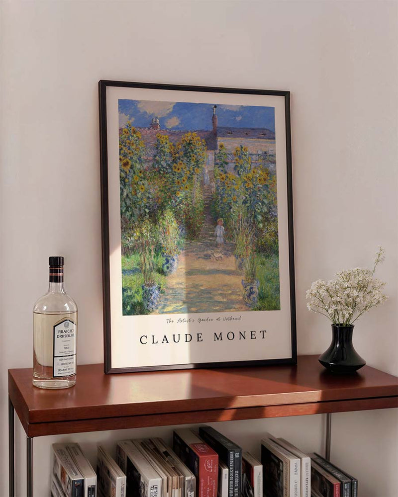 The Artist’s Garden at Vétheuil – Claude Monet | Kunstposter