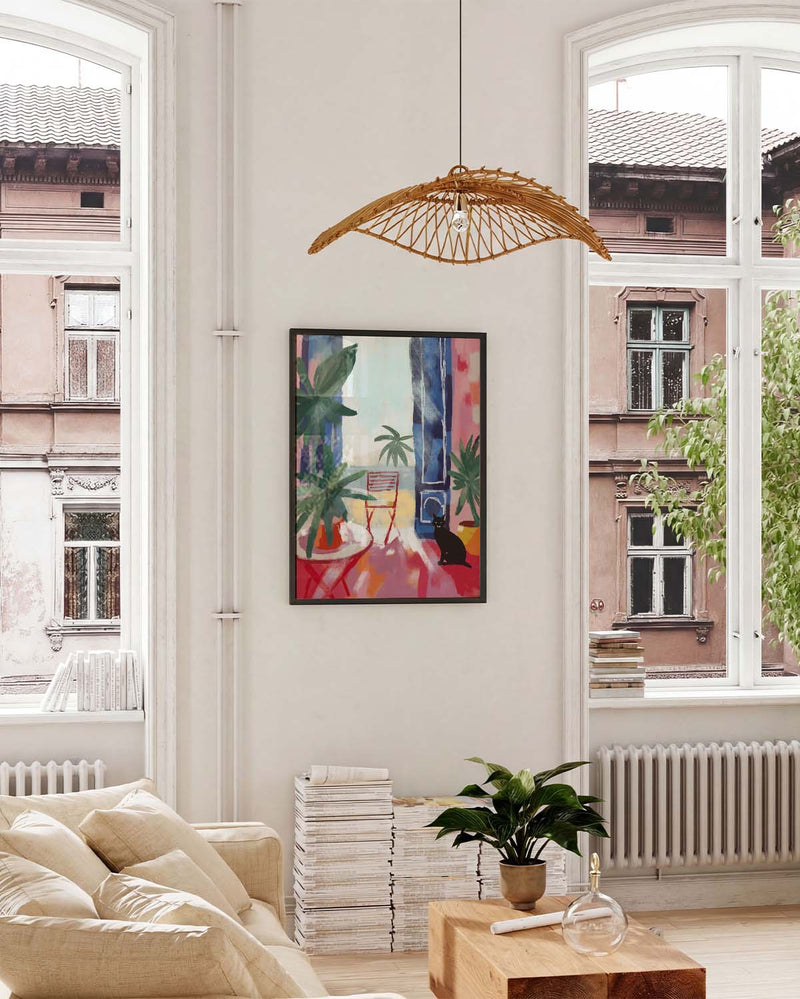 The Cat Owns This Place | Modernes Kunstposter