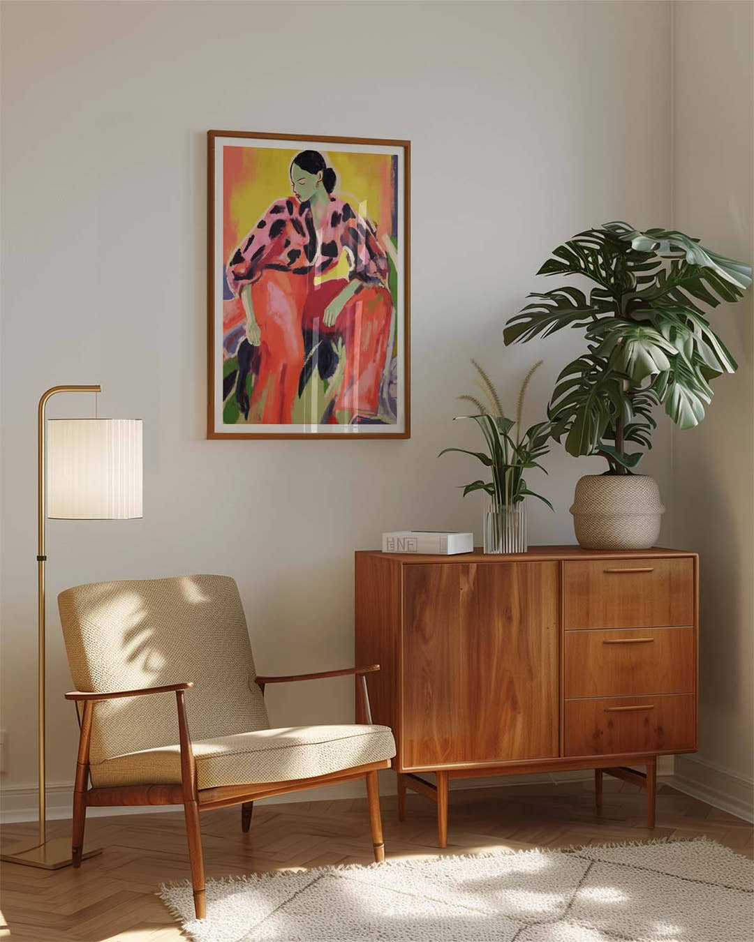 The Floor Is Thinking | Expressionistisches Kunstposter
