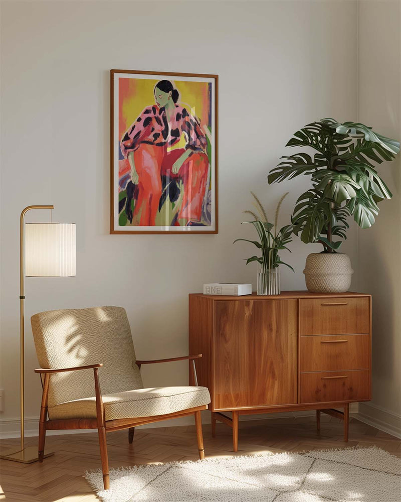 The Floor Is Thinking | Expressionistisches Kunstposter