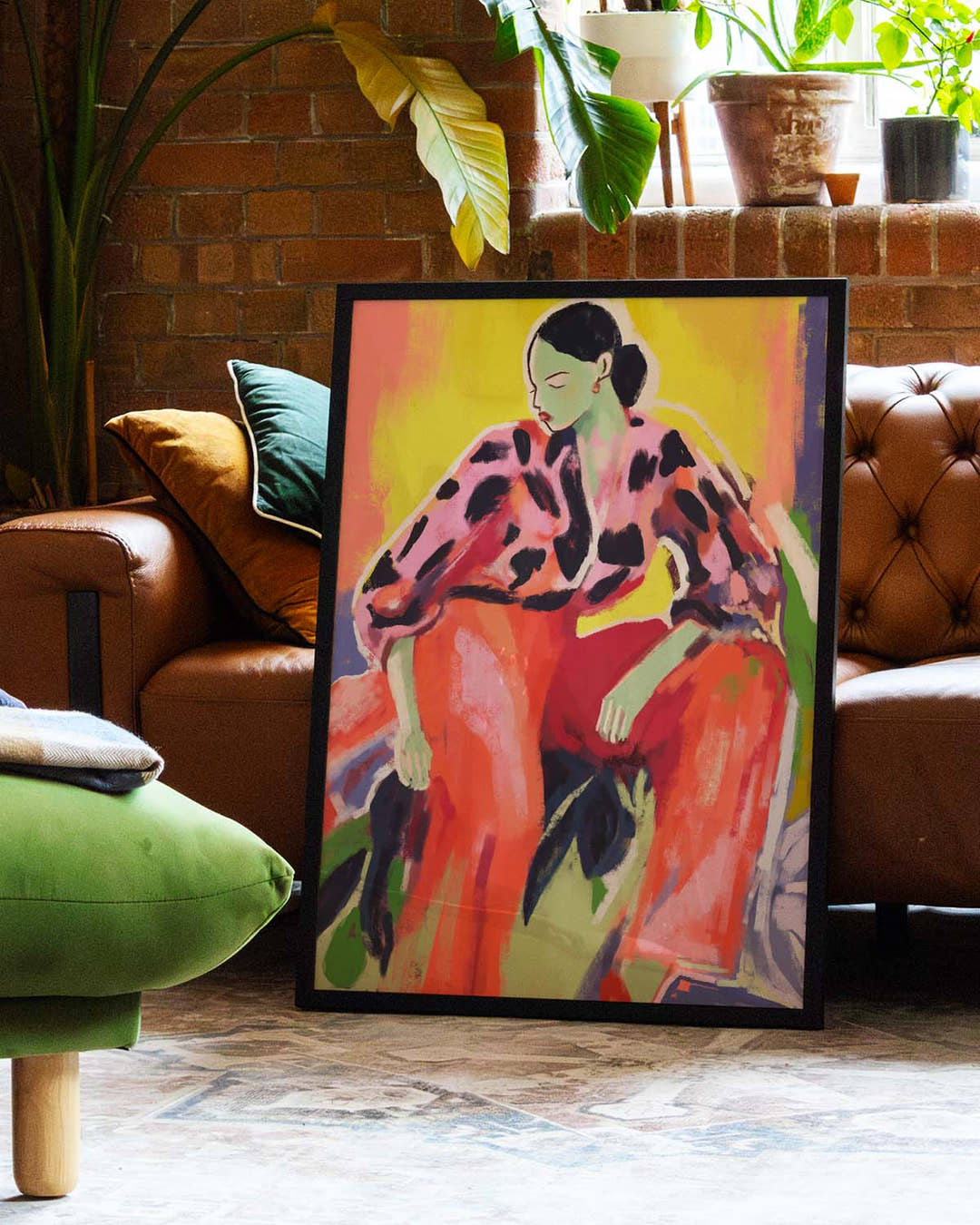 The Floor Is Thinking | Expressionistisches Kunstposter
