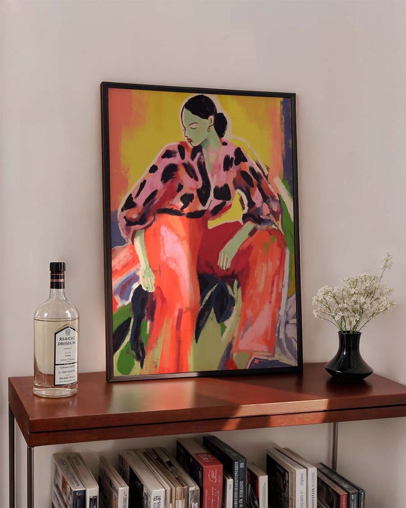 The Floor Is Thinking | Expressionistisches Kunstposter