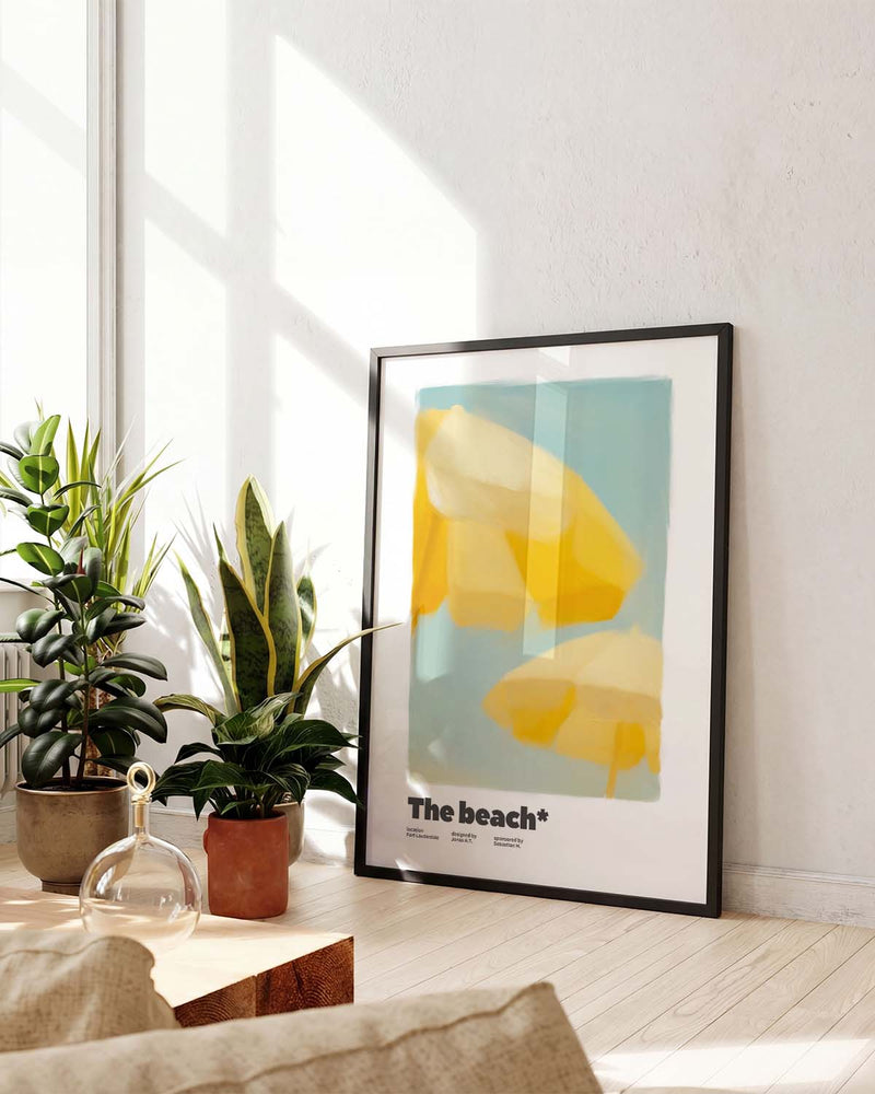 The Beach | Sommerliches Retro-Poster