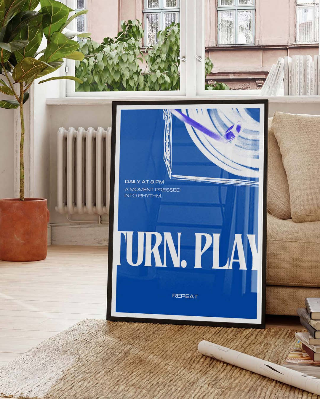 Turn Play | Modernes Typografie-Poster